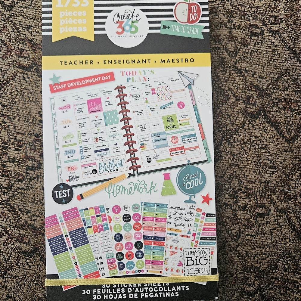 NEW Happy Planner Teacher Stickers